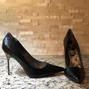 Sam Edelman Danielle Black Snack Heels Size 10